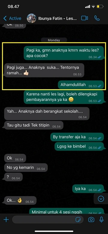 Testimoni les privat Purwokerto - Galeri 5